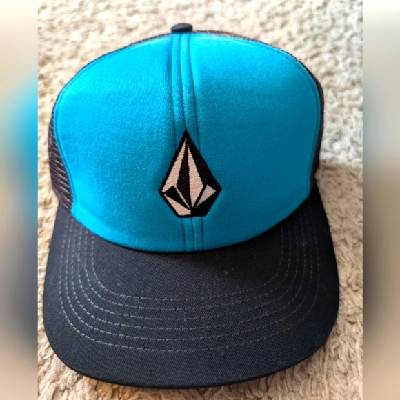 Volcom y2k osfa black/blue snapback hat - Picture 1 of 5